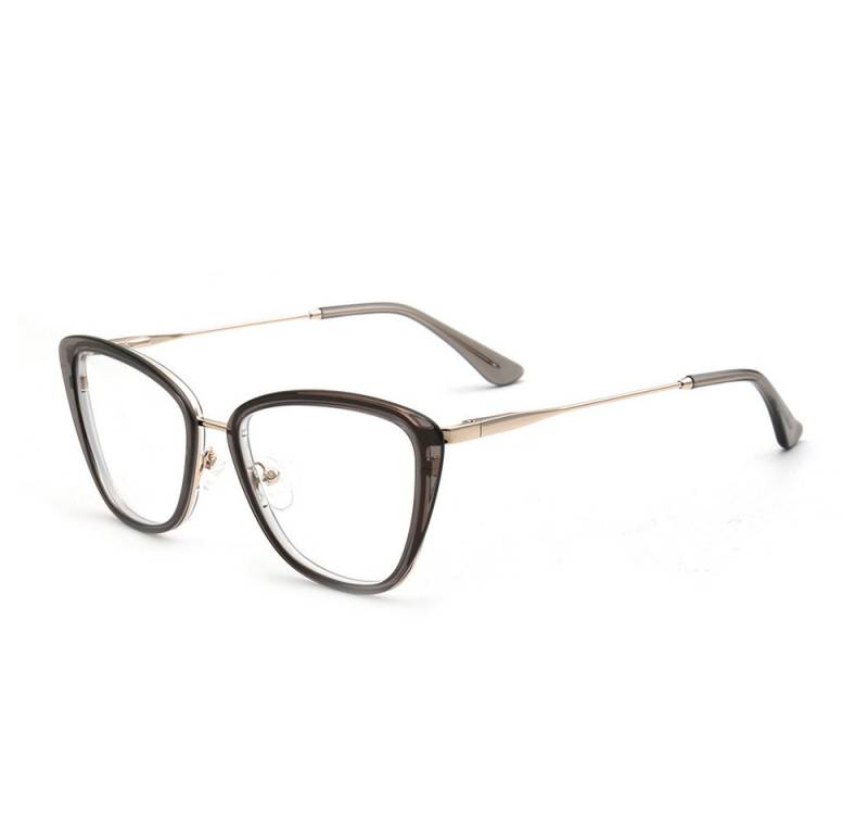 PACIEA Brille Damen Cat Eye Ohne Sehstärke Anti Blaulicht Oversized Metall Rahmen von PACIEA