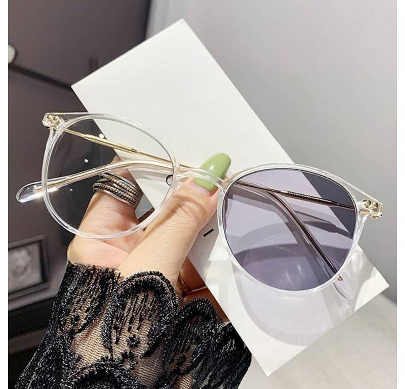 PACIEA Brille Damen Herren Selbsttönend Anti Blaulicht Ultraleicht Mode Rundrahmen von PACIEA