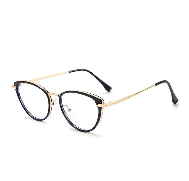 PACIEA Brille Ohne Sehstärke Damen Cat Eye Anti Blaulicht Metall Computerbrille von PACIEA