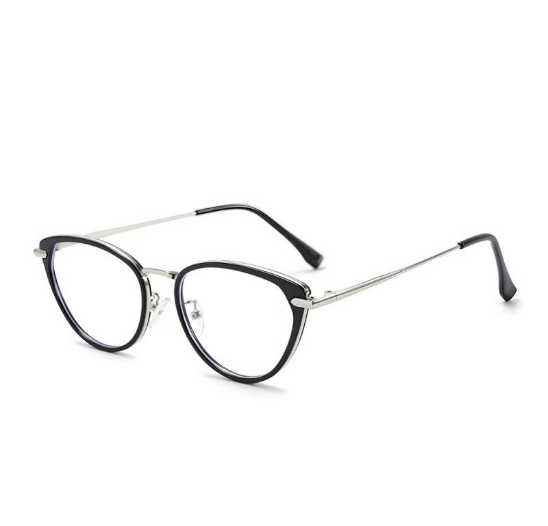 PACIEA Brille Ohne Sehstärke Damen Cat Eye Anti Blaulicht Metall Computerbrille von PACIEA