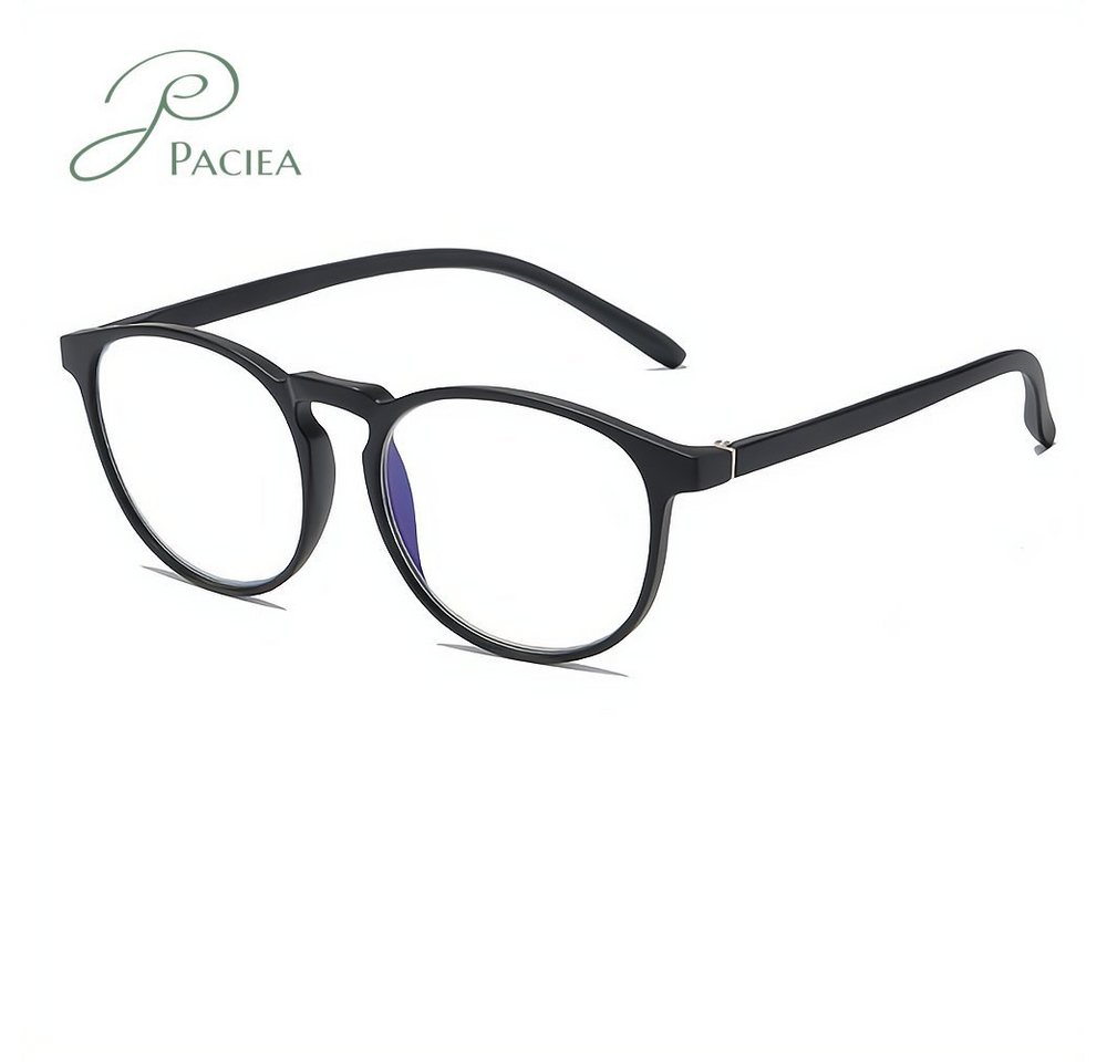 PACIEA Lesebrille Blaulichtfilter Klassisch Runde Rahmen Ultraleicht Damen Herren Unisex von PACIEA