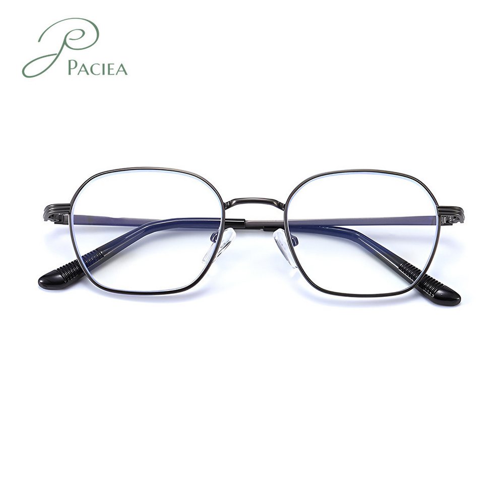 PACIEA Lesebrille Blaulichtfilter Rundrahmen Klassisch Metall Anti-Müdigkeit von PACIEA