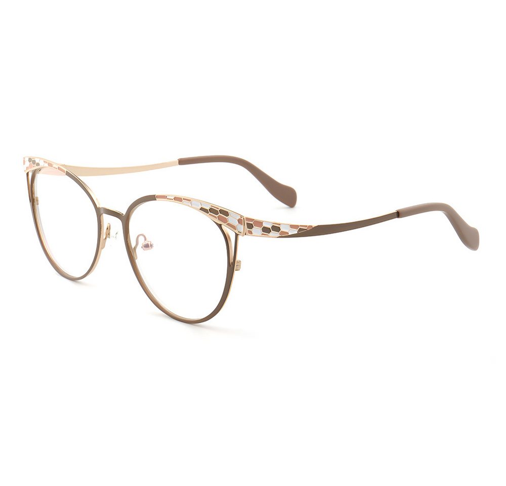 PACIEA Lesebrille Damen Blaulichtfilter Metall Rundrahmen von PACIEA