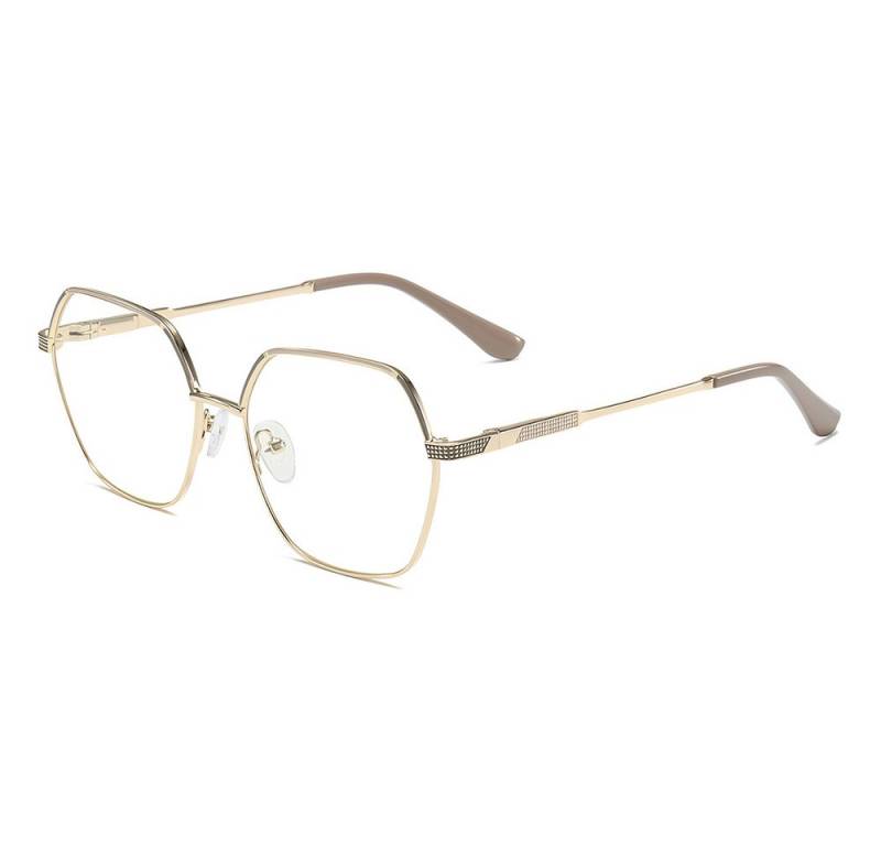 PACIEA Lesebrille Damen Metall Sechseckige Anti Blaulicht Mehrfarbig Mode von PACIEA