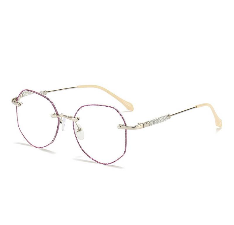 PACIEA Lesebrille Damen Randlos Glitzerrand Metall Anti Blaulicht Mode von PACIEA