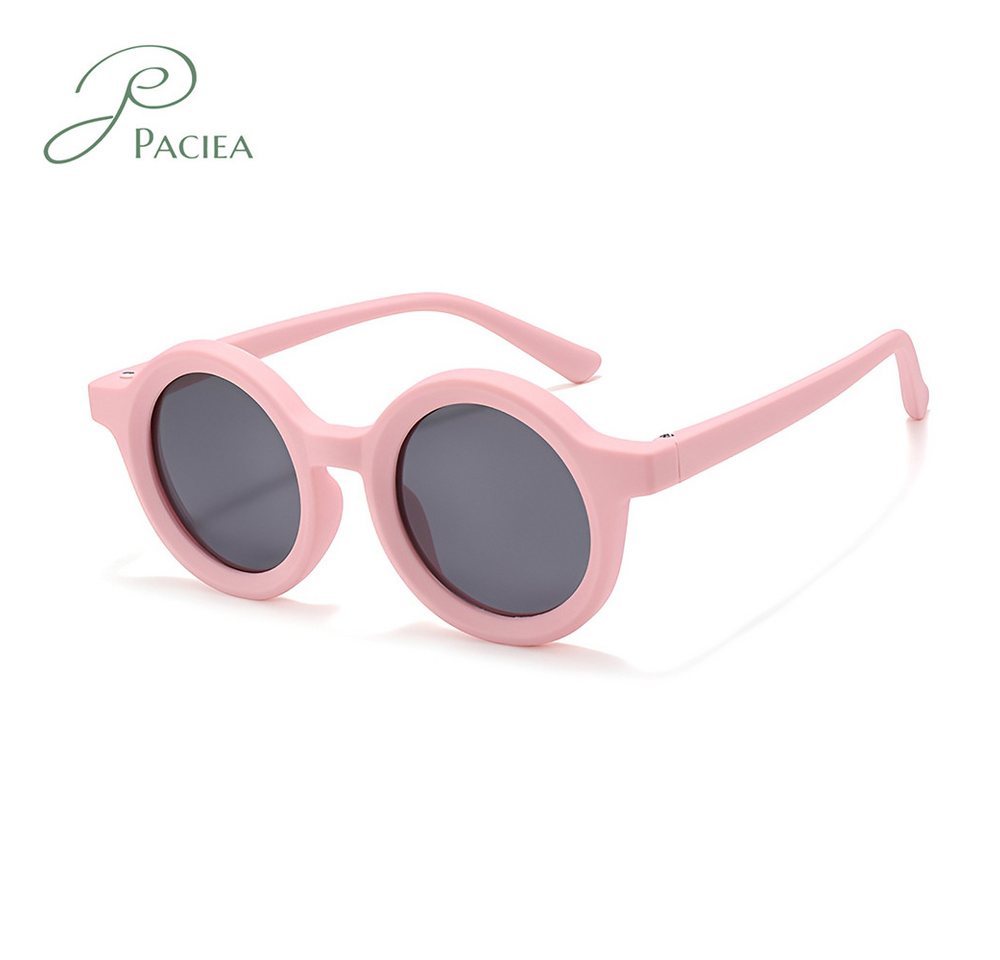 PACIEA Sonnenbrille Runde Rahmen Silikon polarisierend und UV Schutz 3-12 Jahre alt (113-St) von PACIEA