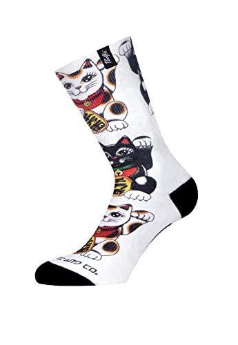 PACIFIC AND COLORS Neko Unisex Coolmax Laufsocken, sublimiert, mehrfarbig, bunt, 42-45 von PACIFIC AND COLORS