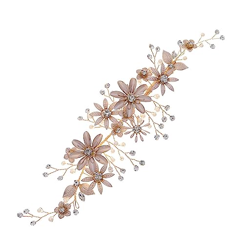 1 Stück Hochzeit Haarclip für Damen Eleganter Perlen Blüten Haarspange mit Kristallen für Bräute und Besondere Anlässe Glänzend und Auffällig Perfektes Haarschmuck Accessoire von PACKOVE