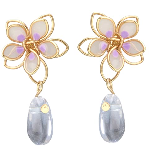 PACKOVE Baumelnde Blumenohrringe für Frauen Tropfenohrringe Leichtem Material Ohrhänger für Partys und Besondere Anlässe von PACKOVE