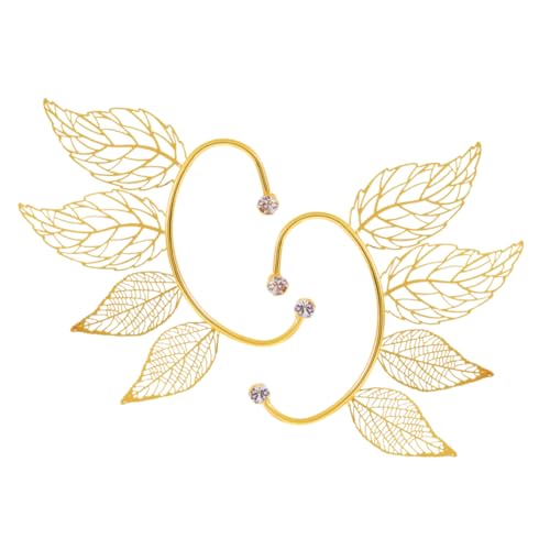 PACKOVE 2stücke Ohrmanschetten Damen Ohrringe Clip Knorpel Ohrringe Ohrmanschetten Piercing Manschette Frauen von PACKOVE