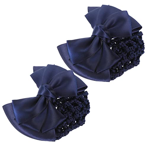 2 Stück Bogen Dutt Haarnetz für Damen Professionelle Haarkopfbedeckung für Stewardessen und Bankangestellte Design und Besondere Anlässe von PACKOVE