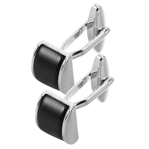 2 Stück Manschettenknöpfe mit Zeitlosem Design Verstellbare Französische Hemdmanschetten für Hochzeiten Formelle Anlässe Stilvolle Modeaccessoires für Männer von PACKOVE