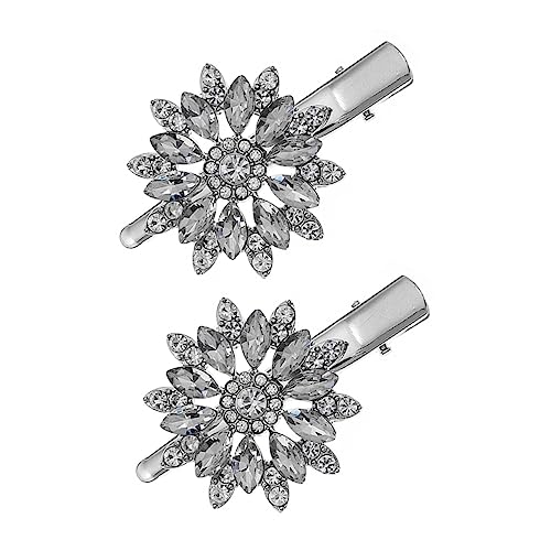 2Stücke Haarklammer für Damen Haarnadel Barrette mit Rhinestones Stilvolles Haaraccessoire für Besondere Anlässe von PACKOVE