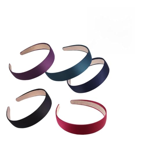 5 Stück Teiliges Praktischer Breiter Haarschmuck für Damen Vielseitige Stirnbänder Weinrot für Partys und Besondere Anlässe von PACKOVE