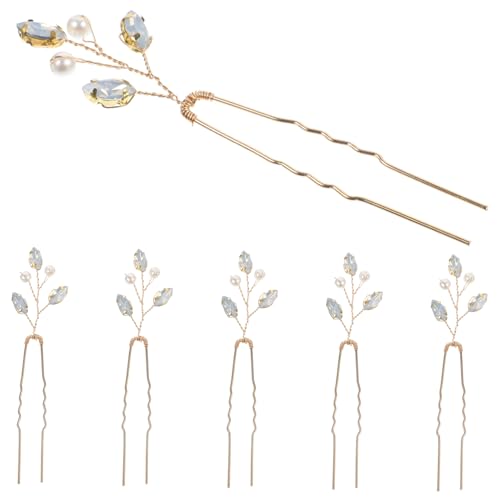 6Stücke Braut Haarclips mit Strasssteinen Haarnadeln für Hochzeiten Festlichkeiten Leichtes Haarzubehör für Damen Brautfrisur Accessoires von PACKOVE