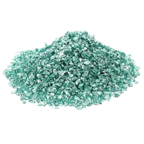 PACKOVE 1 Kies-Zubehör Reize Nagel Charme Strasssteine UV bastelbedarf glasperlen Schmuckbasteln Nailart Zubehör Glaschips zerkleinertes Glas für Harzkunst unregelmäßige Glassplitter Green von PACKOVE