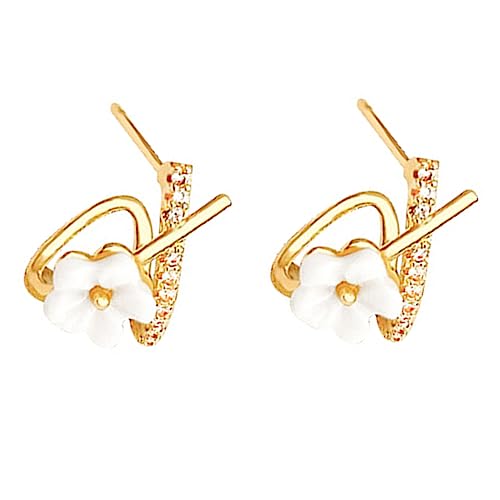 PACKOVE Blumenohrringe Damen Ohrstecker Blume Ohrringe Für Damen Modeschmuck Trendige Ohrringe Kleine Ohrstecker Blumenohrstecker Blumenohrringe Für von PACKOVE