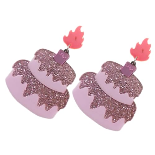 PACKOVE 1 Paar Cake Shaped Ohrringe für Frauen Geburtstagskuchen Ohrstecker Leichte und Komfortable Ohrhänger für Besondere Anlässe für Alltag und Feiern PACKOVE 1 Paar Cake Shaped Ohrringe für Frauen Geburtstagskuchen Ohrstecker Leichte und Komfortable Ohrhänger für Besondere Anlässe für Alltag und Feiern von PACKOVE