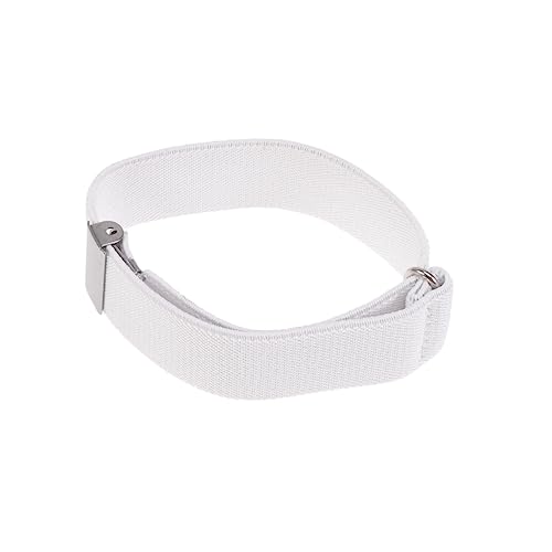 PACKOVE 1 Paar Ärmelstrumpfbänder Für Frauen Ärmelhalter Armbinden Elastische Armbinden Für Hemdsärmel Elastischer Hemdhalter Hemdärmelarmbänder Weiß Lange Ärmel Männer Und Frauen Shirt von PACKOVE