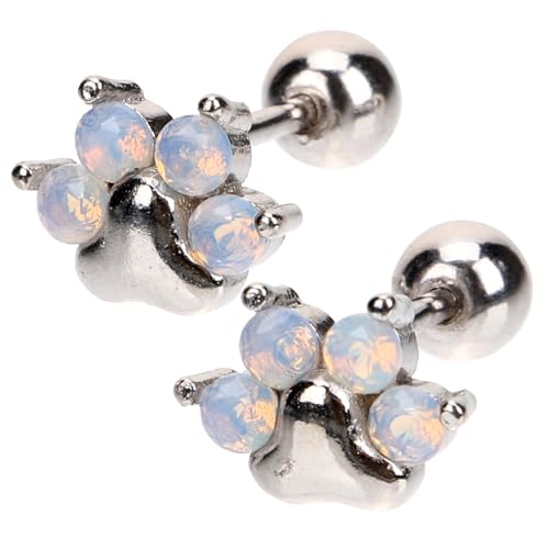 PACKOVE 1 Paar Katzenklauen-Ohrringe Ohrschmuck Damen Ohrringe Ohrstecker trendige Ohrringe für Frauen Ohrringe für Frauen im Trend niedlich Anhänger Fräulein s925 Silber von PACKOVE