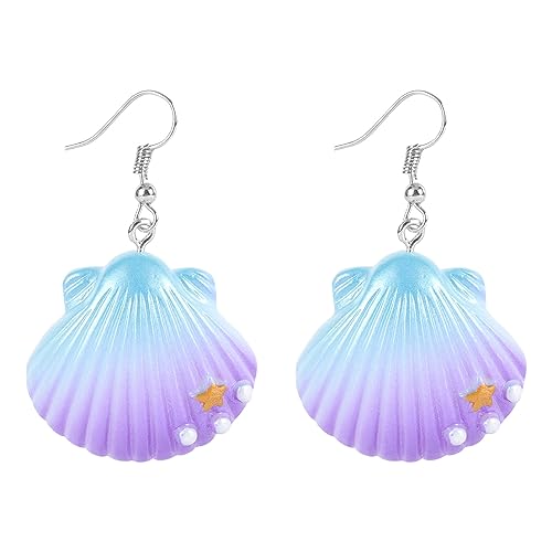 Muschel Ohrringe Statement Ohrringe Strand Dekorative Mode Hawaiianische Für Meeresliebhaberinnen von PACKOVE