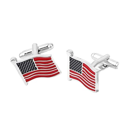 PACKOVE 1 Paar Manschettenknöpfe mit Hemddekor männer schmuck Amerikanische Flagge Manschettenknöpfe Abzeichen Versteifungen Armreif Mann Manschettenknöpfe mit amerikanischer Flagge PACKOVE 1 Paar Manschettenknöpfe mit Hemddekor männer schmuck Amerikanische Flagge Manschettenknöpfe Abzeichen Versteifungen Armreif Mann Manschettenknöpfe mit amerikanischer Flagge von PACKOVE