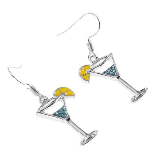 PACKOVE Glasohrringe Mit Weinflaschenmotiv Modische Ohrhänger Für Damen Kreative Party-accessoires Brautjungfernschmuck Stilvolle Ohrringe Für Besondere Anlässe von PACKOVE