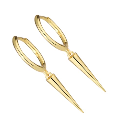 PACKOVE 1paar Silber Geometrische Dreieck Ohrringe Damen Minimalistische Ohrringe Für Mehrere Ohrlöcher Stylische Hypoallergene Hängend-ohrstecker Eleganter Schmuck Für Frauen von PACKOVE