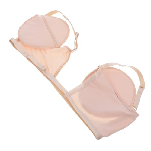 PACKOVE 1 Paar Schweißabsorbierendes Wattepad Dame Atmungsaktiv Saugfähig Fitnessstudio Trainieren Baumwolle Wahr Achselschweiß Absorbierender Patch Achselschweißschutz Elasthan Beige von PACKOVE