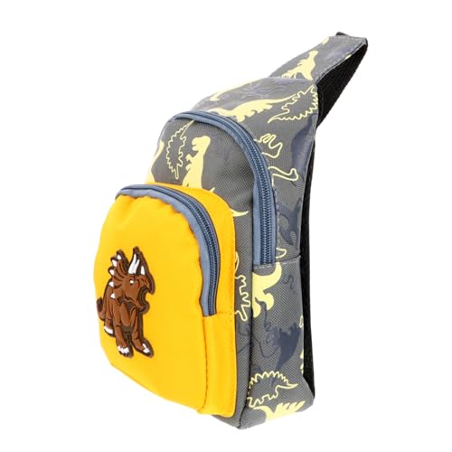 PACKOVE Tasche für Jungen und Mädchen für Jungen und Mädchen 1 Stück Cartoon-gürteltasche Aus Nylon Brusttasche mit Dinosaurier-Muster Verstellbare Träger von PACKOVE