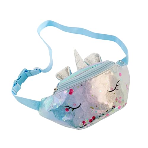 PACKOVE 1 STK Einhorn-Gürteltasche aufbewahrungssack Kinder geschenktüten Nikolaus Kinder Einhorn-Hüfttasche Kindertasche Umhängetasche Kinder Einhorn Tasche Einhorn-Tasche kleines Mädchen von PACKOVE