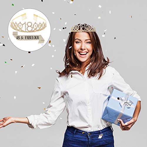 PACKOVE Krone Zeremonieller Gürtel Geburtstagsparty Schärpe Schultergurt Haarkamm Set Lustige Dekorationen Für Mädchen von PACKOVE