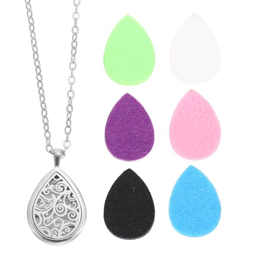 PACKOVE 1 Satz Aromatherapie-Halskette Charm-Halskette Halsketten für Kinder eine Halskette Diffusor herzförmiger Aroma-Anhänger eleganter Aroma-Anhänger Mode schmücken von PACKOVE