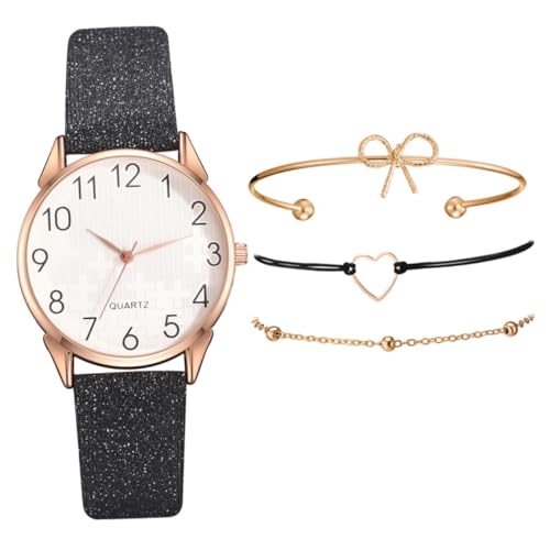 PACKOVE 1 Satz Damenuhr Armbänder Für Frauen Uhr Mit Ledergürtel Handgelenk Frauen Armbänder Geburtstagsgeschenk Der Dame Armband Für Frauen Frauenarmband Fräulein Antike Uhr Anzahl Pu von PACKOVE