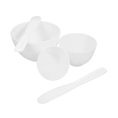 PACKOVE 1 Satz Filmkonditionierungsschalen-Set Gesichts- Maskenapplikator Maskenmischversorgung Salonmaskenschale Maskenmischschüssel für Frauen DIY-Maskenschale Kieselgel Weiß von PACKOVE