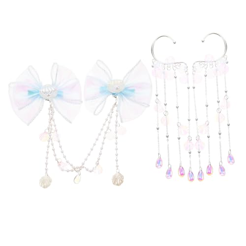 PACKOVE Entzückende Meerjungfrau-schleife Haarnadel Prom Haar-accessoires Mädchen Stirnband Jungen Und Mädchen Kette Schmuck Meerjungfrau Party Dekorationen von PACKOVE