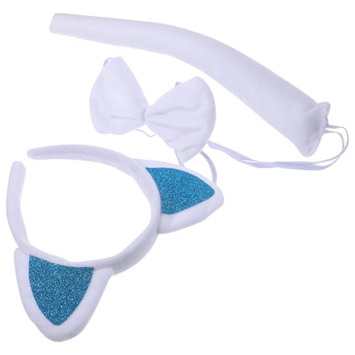 PACKOVE 1 Satz Katzenohren Haarreif mit Flauschigem Tierkostüm Zubehör für Cosplay Halloween und Karneval Weiche und Bequeme Kopfbedeckung für Jede Party von PACKOVE