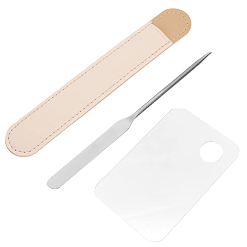 PACKOVE 1 Satz Kosmetikpalette Set mit Spatel für Nagelkunst Lidschatten und Foundation für Beauty Salons und Diy Mischungen Leicht zu Reinigen und Vielseitig Einsetzbar von PACKOVE