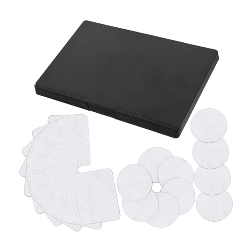 PACKOVE 1 Satz Magnetscheiben -lidschattenbox Palette Auge Schminktablett Lidschattenhalter Lidschatten-tablett Magnetischer Lidschattenbehälter Black Eisen von PACKOVE