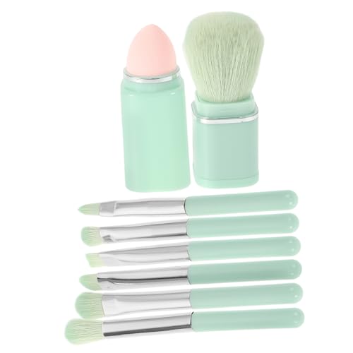 PACKOVE 1 Satz Make-up-Pinsel-Set reisepinsel make-up Make-up-Pinsel in Reisegröße Austauschbares Make -up -Tool Augenbürsten für Lidschatten kompakte Bürste Beauty-Tools Metall Hellgrün von PACKOVE
