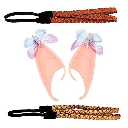 PACKOVE 1 Satz Ohren Stirnband Fee Zubehör Stirnbänder Bands Haarband Für Mädchen Ohren Cosplay-stütze Partykleid Kostüm Haarbänder Für Die Party Falsche Ohren Haarverzierung Emulsion von PACKOVE