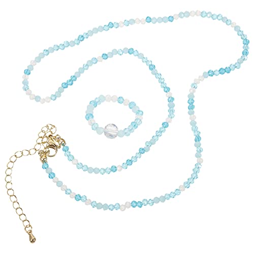 PACKOVE Perlenkette Mit Ring Schlichte Damen-halskette Und Ring Ästhetisches Modeschmuck Frauen Und Mädchen Hochwertig Verarbeitet Zum Tragen Mit Verschiedenen Outfits Und Frisuren von PACKOVE