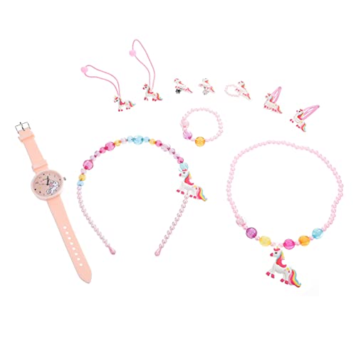 PACKOVE Uhrenset Für Mädchen – Halskette Armband Haargummis Und Uhrenset Mädchen von PACKOVE