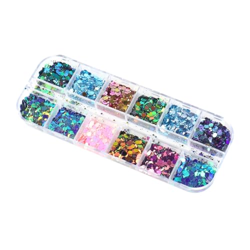 PACKOVE 1 Schachtel Shimmer Sequins Flakes Nagelkunst Uv Gel Polish Teiliges mit Changierenden Holographischen Nagelpulver für Atemberaubende Maniküre und Kreative Nail Art Deko PACKOVE 1 Schachtel Shimmer Sequins Flakes Nagelkunst Uv Gel Polish Teiliges mit Changierenden Holographischen Nagelpulver für Atemberaubende Maniküre und Kreative Nail Art Deko von PACKOVE