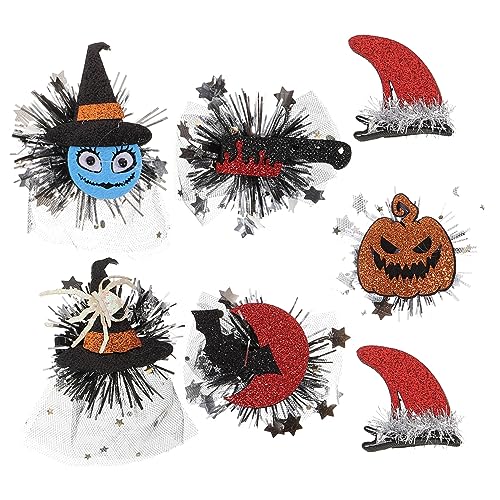 PACKOVE 1 Set Gothic Haarspangen Kürbis Haarspange Haarseitenklammern Haar Accessoires Für Frauen Halloween Kopfbedeckung Hexenhut Halloween Accessoires Für Teenager Spinnen von PACKOVE