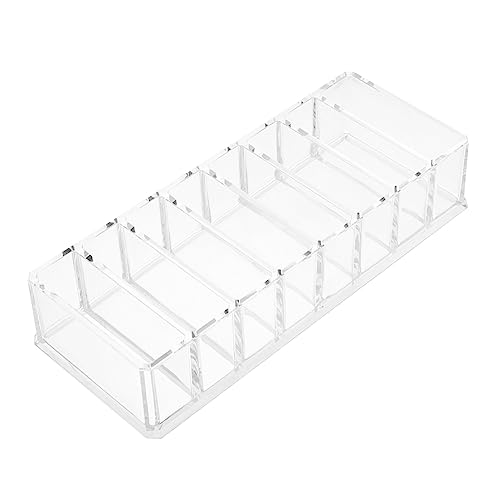 PACKOVE 1stück Acryl Makeup Organizer Mit Fächern Transparente Kosmetik Aufbewahrungsbox Für Lippenstifte Und Puder Für Schminktisch Und Persönliche Kosmetikstation von PACKOVE