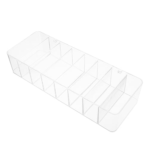 PACKOVE 1stück Mehrzweck Aufbewahrungsbox Transparente Kabel Und Büromaterial-organizer Mit Fächern Für Schreibtisch Und Schlafzimmer von PACKOVE