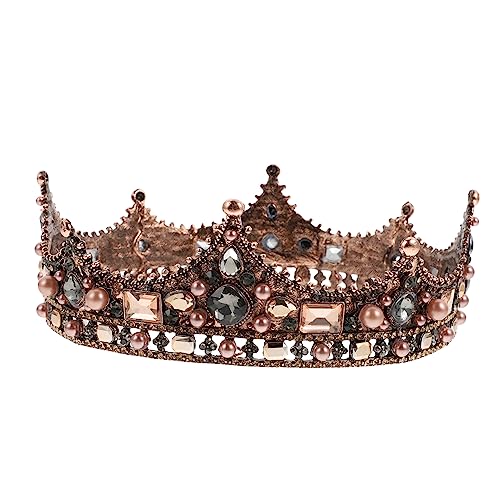 PACKOVE 1 Stück Brautkrone im Vintage Barockstil Zirkonia Tiara für Hochzeiten Geburtstagsfeiern und Festliche Anlässe Hochwertiges Haarschmuck Accessoire für Bräute und Damen von PACKOVE