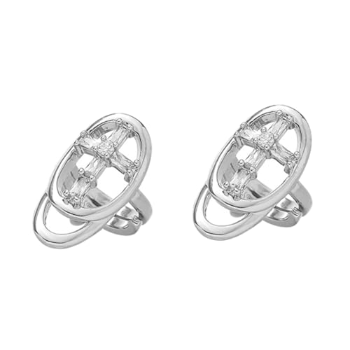 PACKOVE 1 Stück Fingernagelring damenringe frauengeschenk Shiny rhinestones nails art Fingernagel-Ring-Schmuck Ringe für Frauen Fingernagel Gelenkring zarter Fingerring Strasssteine Silver von PACKOVE