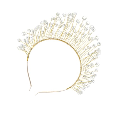 PACKOVE 1 Stück Geometrischer Haarreif für Damen Hochzeits Stirnband mit Rhinestones Glänzender Kopfschmuck für Besondere Anlässe für Braut oder Festlichkeiten von PACKOVE